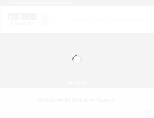 Tablet Screenshot of bellairepavers.com